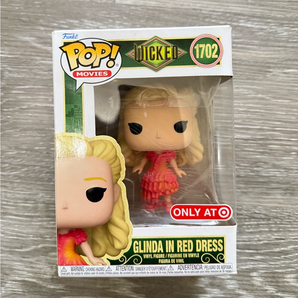 Funko Pop Wicked Glinda in Red and Pink